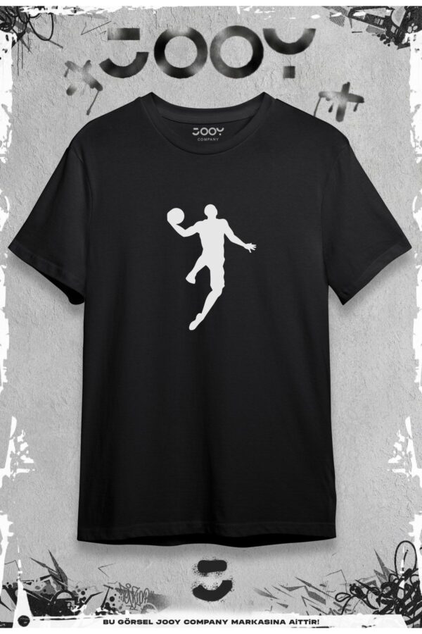 Jooy Company-Basketball Player Baskılı Siyah Oversize Tshirt