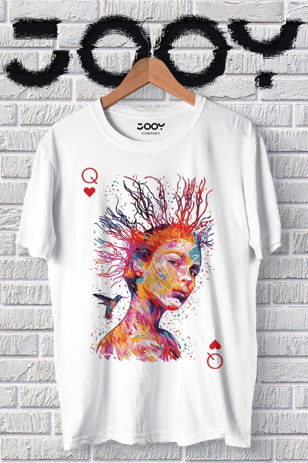 Beyaz Color Girl Tasarım Tshirt