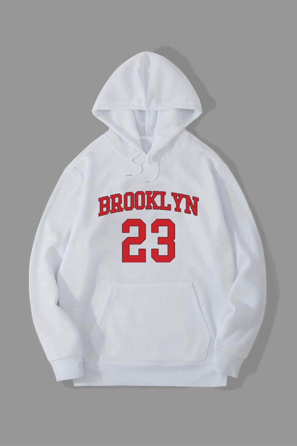 Brooklyn 23 Baskılı Kapüşonlu Sweatshirt