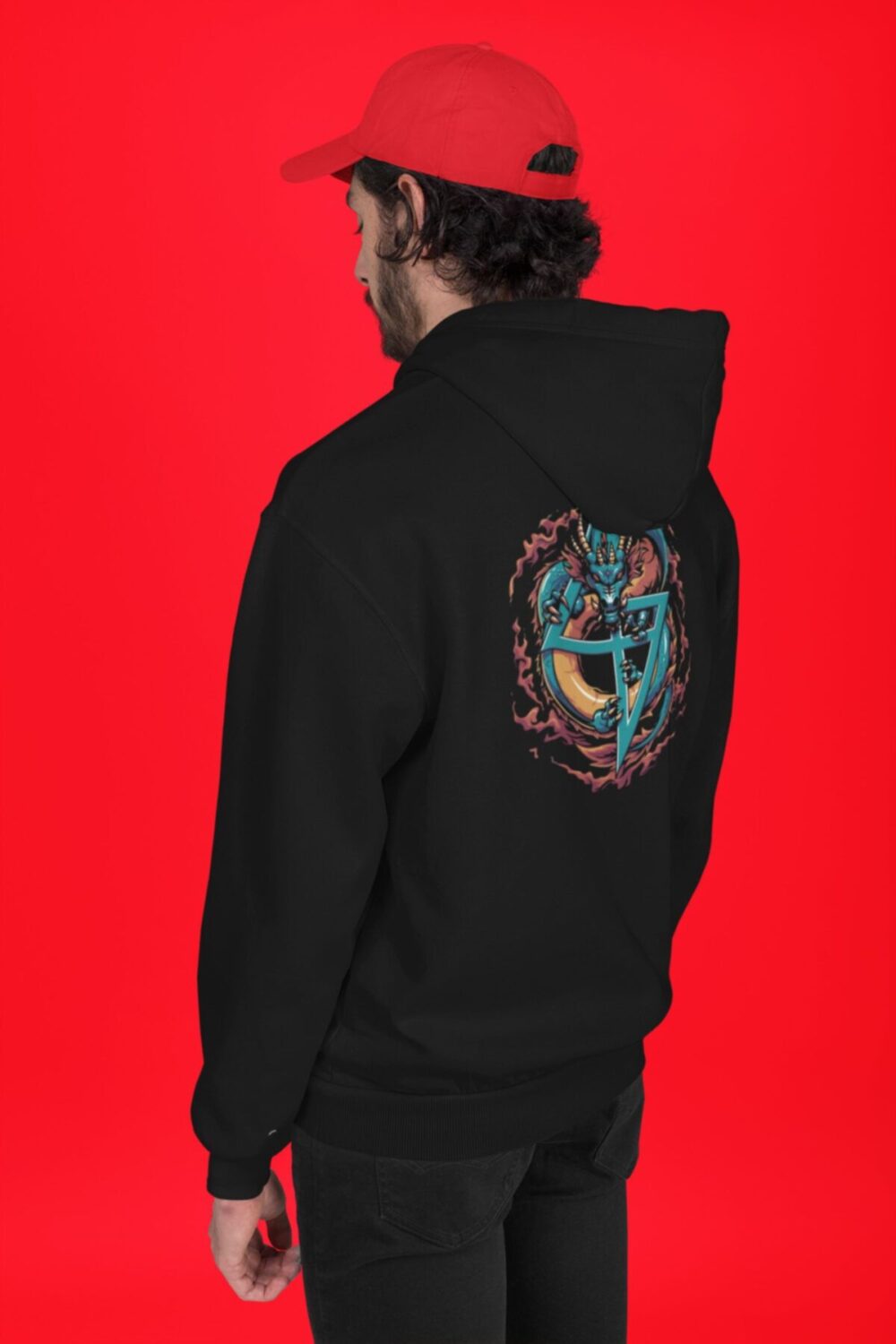 Green Dragon Siyah Sweatshirt Hoodie