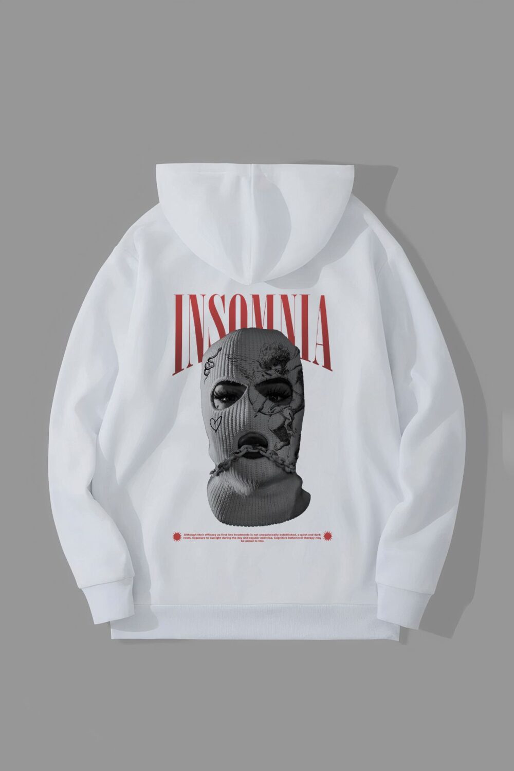 Insomnia Tasarım Kapüşonlu Sweatshirt Hoodie