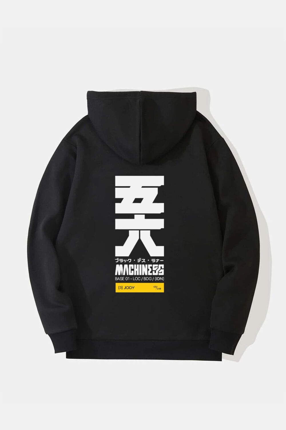 Japan Machine Tasarım Kapüşonlu Sweatshirt