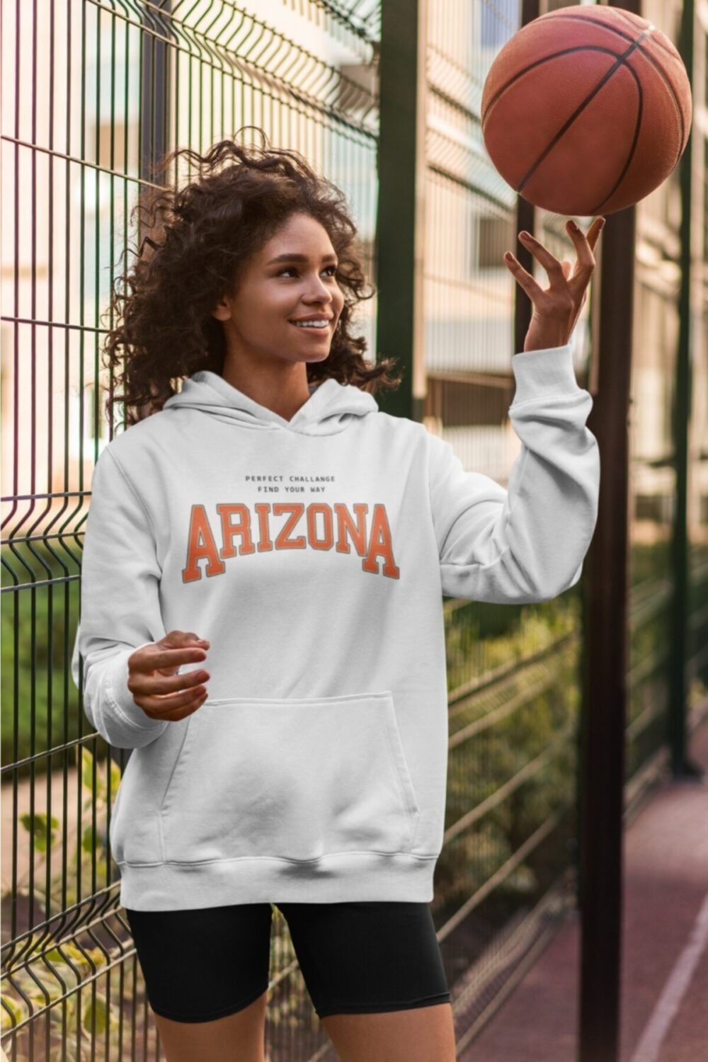 Kadın Arizona Baskılı Sweatshirt Hoodie