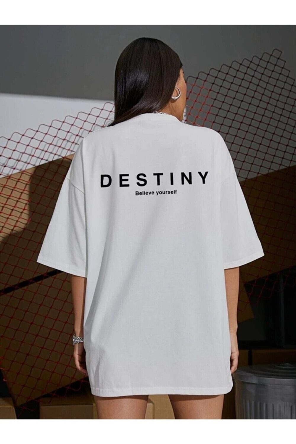 Kadın Destiny Baskılı Tshirt