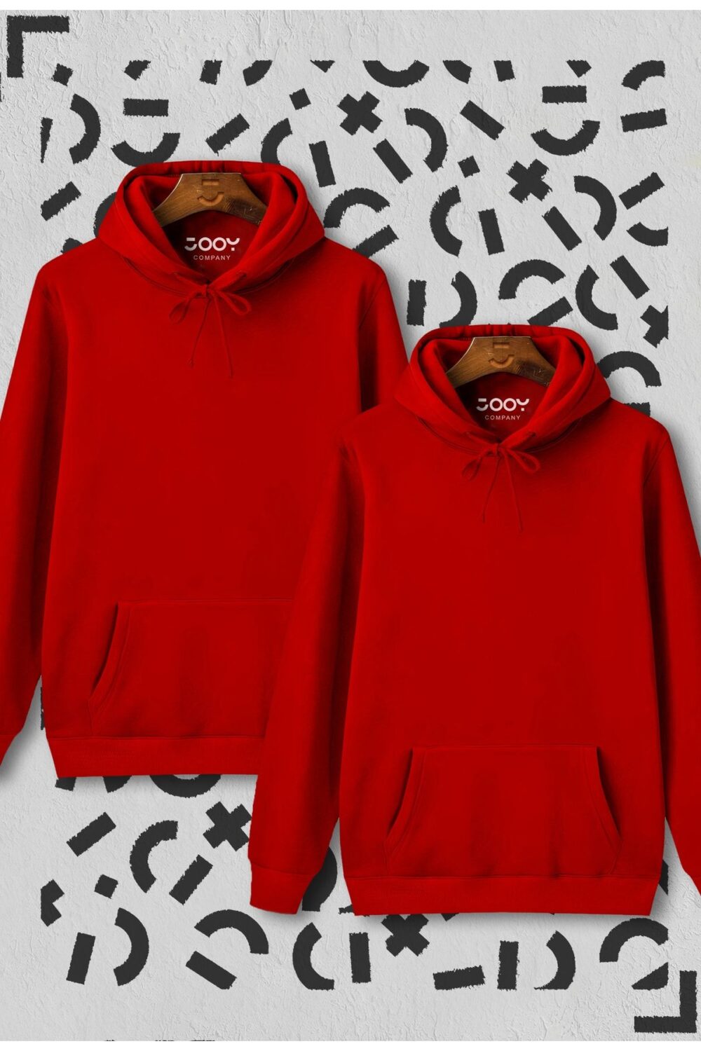 Kırmızı Kapüşonlu Sweatshirt Avantaj Paketi 2’li Set