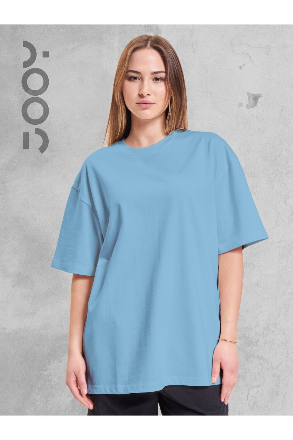 Mavi Bisiklet Yaka Oversize Boyfriend Basic Tshirt