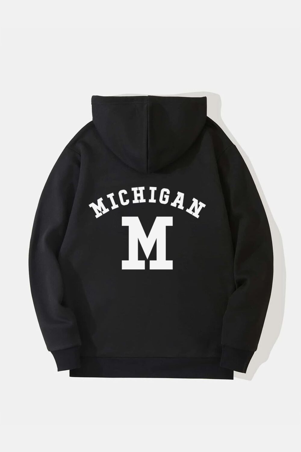 Michigan Tasarım Kapüşonlu Sweatshirt