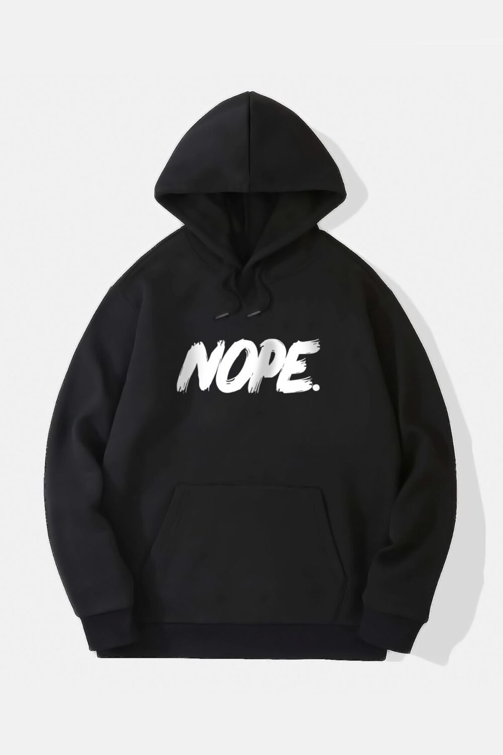 Nope Baskılı Kapüşonlu Sweatshirt