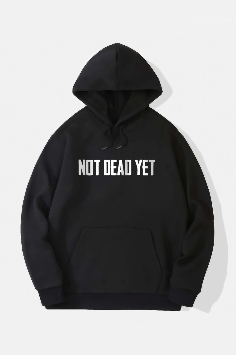 Not Dead Yet Baskılı Kapüşonlu Sweatshirt