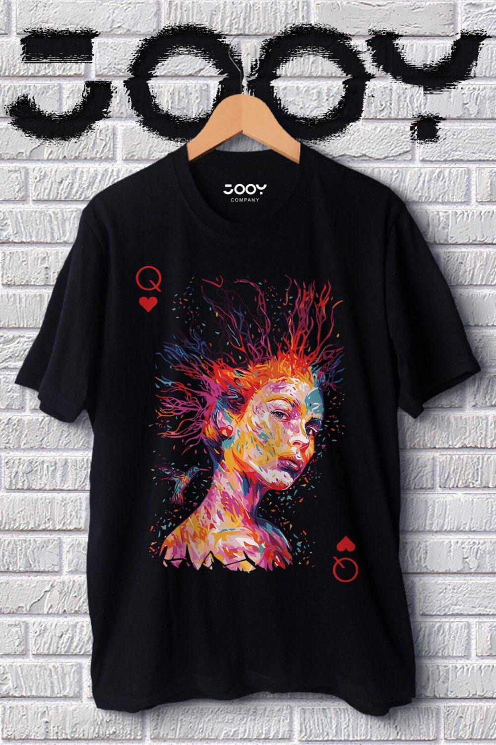 Siyah Color Girl Tasarım Tshirt