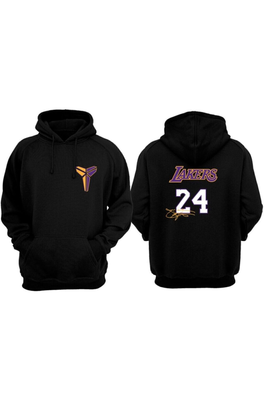 Siyah Kobe Bryant 24 Sweatshirt Hoodie