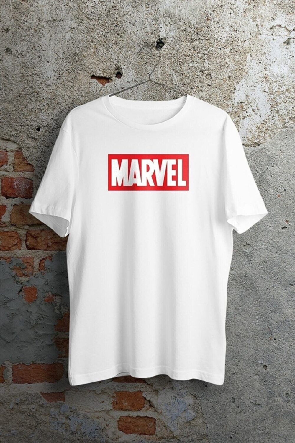 Unisex Beyaz Marvel T-Shirt