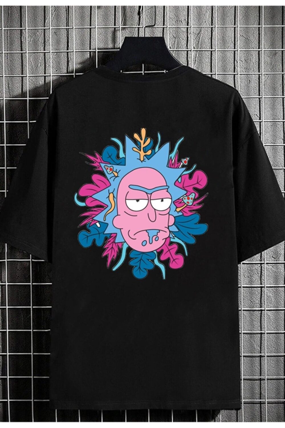 Unisex Rick And Morty Siyah Tshirt