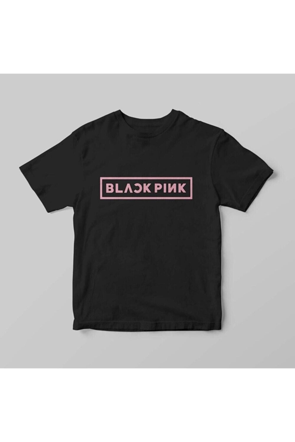 Unisex Siyah Black Pink T-Shirt