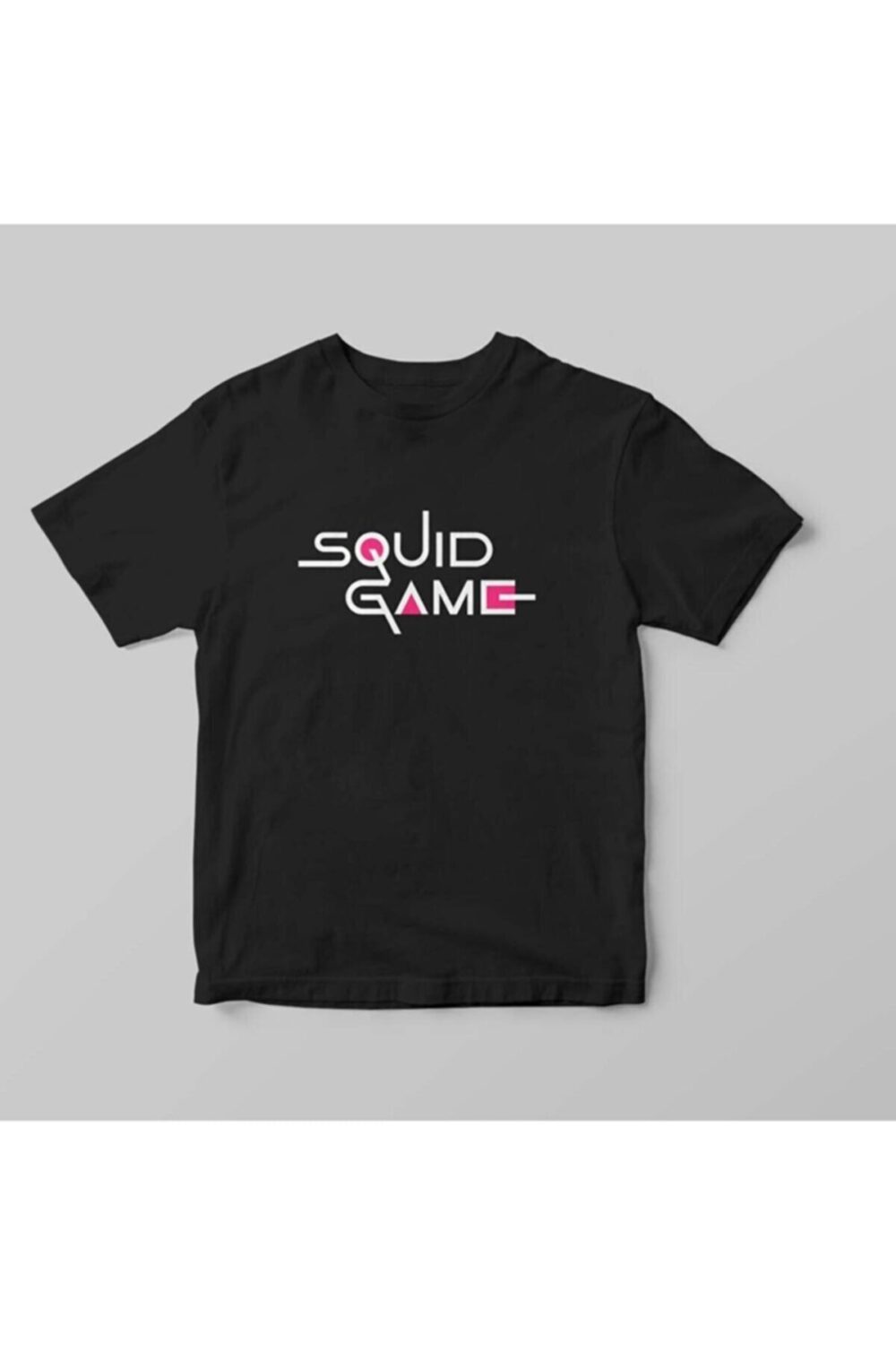 Unisex Squid Game Siyah T-Shirt