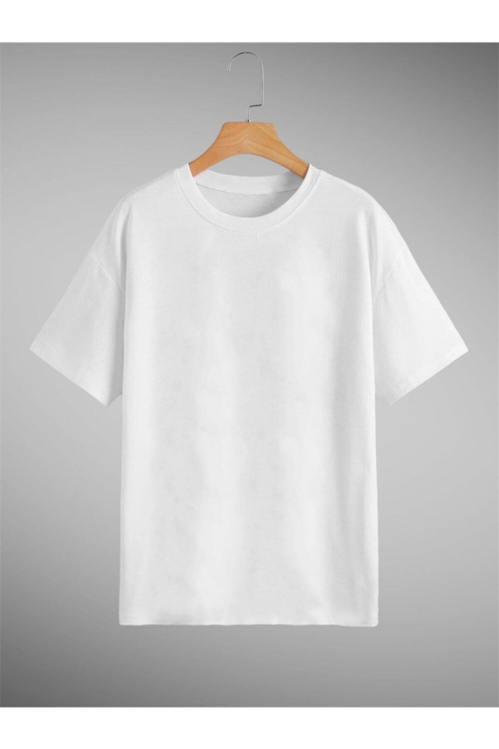 Unisex Beyaz Basic Tshirt